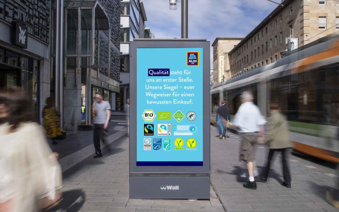 Promoting Aldi’s organic food product line to targeted audience